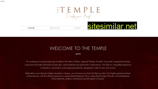 thetemplespa.com.au alternative sites