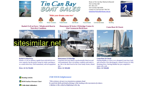 tincanbayboatsales.com.au alternative sites