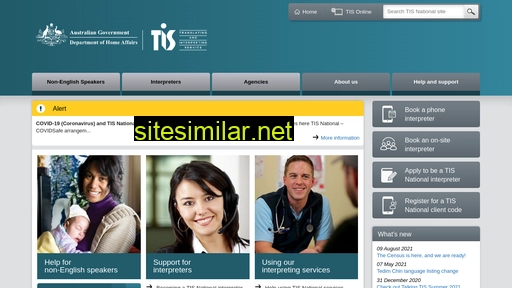 tisnational.gov.au alternative sites