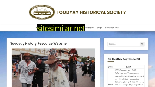 toodyayhistoricalsociety.org.au alternative sites
