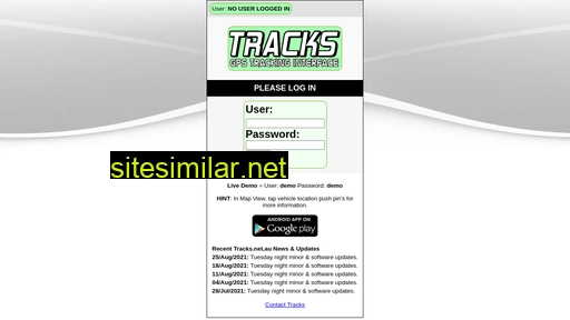 Tracks similar sites