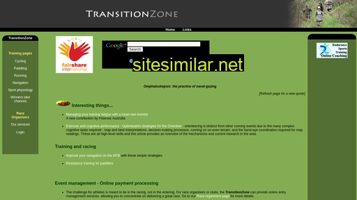 transitionzone.com.au alternative sites