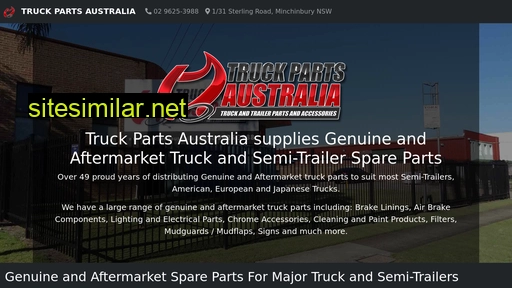 Truckpartsaustralia similar sites