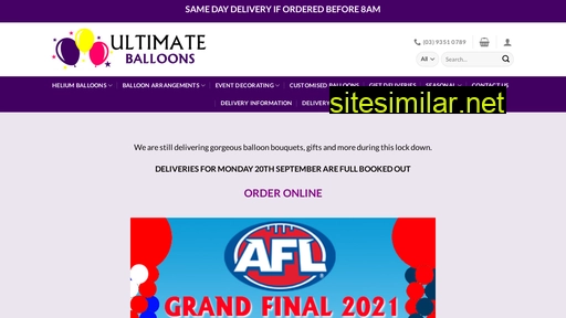 ultimateballoons.com.au alternative sites