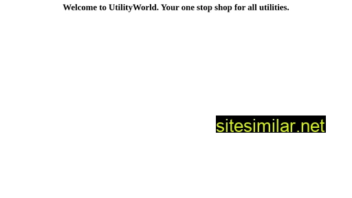 utilityworld.com.au alternative sites