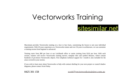 vectorworkstraining.com.au alternative sites