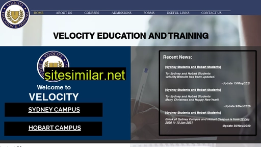 velocity.edu.au alternative sites