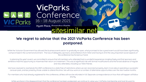 vicparksconference.com.au alternative sites