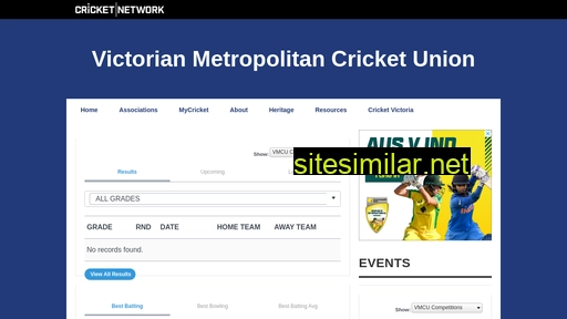 vmcu.vic.cricket.com.au alternative sites