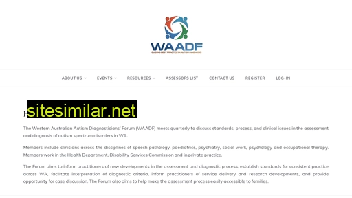 waadf.org.au alternative sites