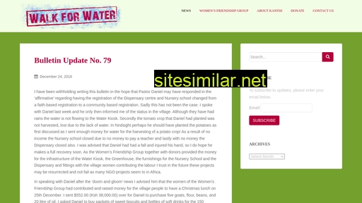 walkforwater.com.au alternative sites