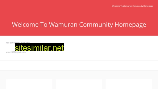 Wamurancommunity similar sites