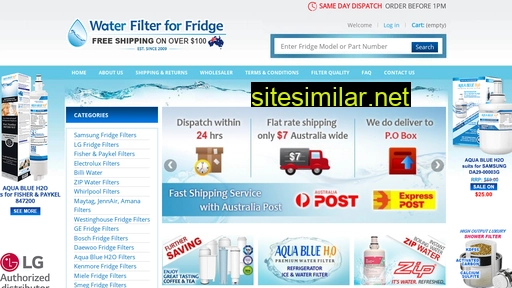 waterfilterforfridge.com.au alternative sites