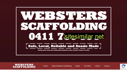 webstersscaffolding.com.au alternative sites