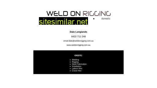 weldonrigging.com.au alternative sites