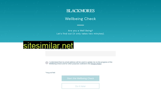 wellbeingcheck.blackmores.com.au alternative sites