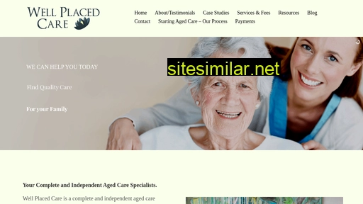 wellplacedcare.com.au alternative sites