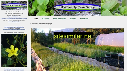 Wetlandscreations similar sites