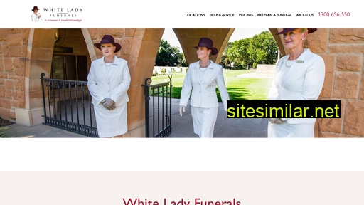 whiteladyfunerals.com.au alternative sites