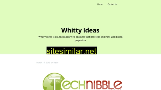 whittyideas.com.au alternative sites