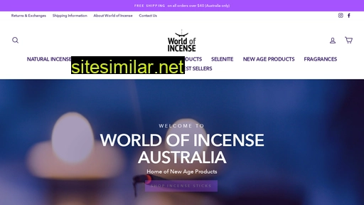 worldofincense.com.au alternative sites