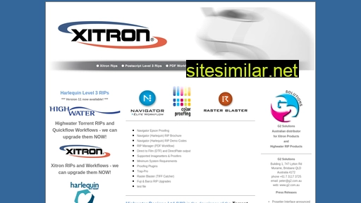 xitron.com.au alternative sites
