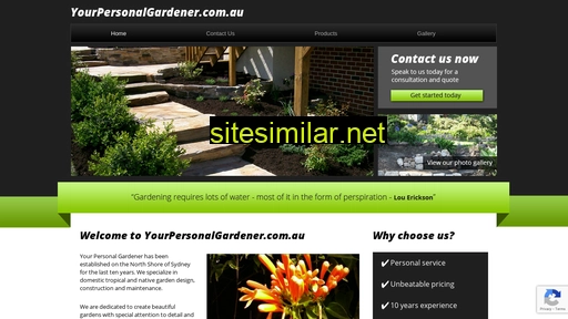 yourpersonalgardener.com.au alternative sites