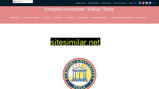 eukallos.edu.ba alternative sites