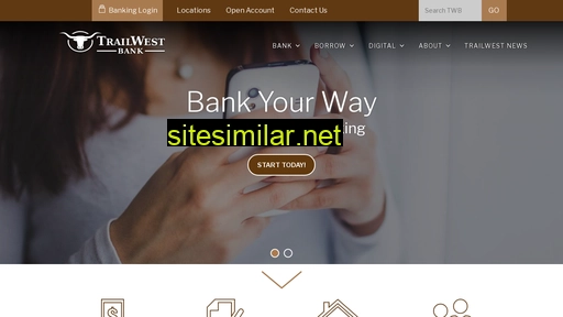 trailwest.bank alternative sites