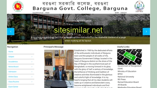 bargunagovcollege.edu.bd alternative sites