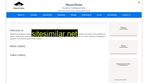 masterhome.com.bd alternative sites
