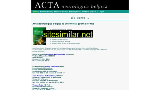 Actaneurologica similar sites