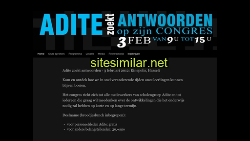 aditecongres.be alternative sites