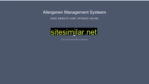 Allergenenmanagementsysteem similar sites