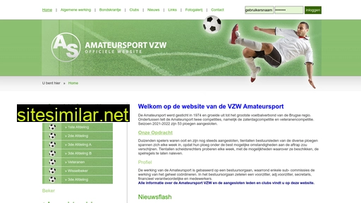 amateursportvzw.be alternative sites