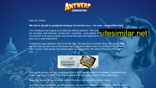 antwerpconvention.be alternative sites