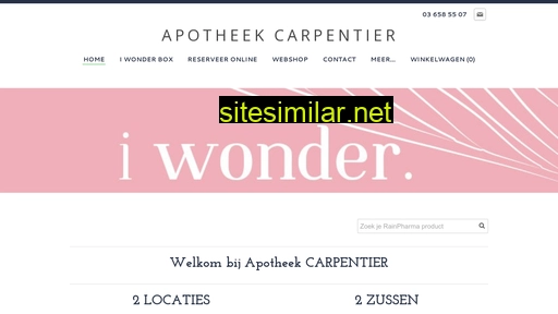 apotheekcarpentier.be alternative sites