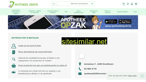 apotheekdenyszandhoven.be alternative sites