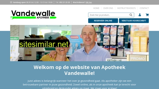 apotheekvandewalle-oudegem.be alternative sites