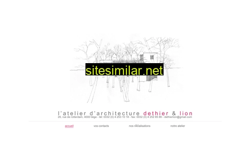 architectes-dethierlion.be alternative sites