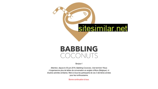 babblingcoconuts.be alternative sites