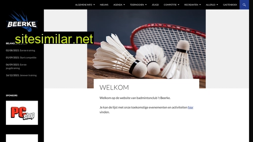 badmintonbeerke.be alternative sites