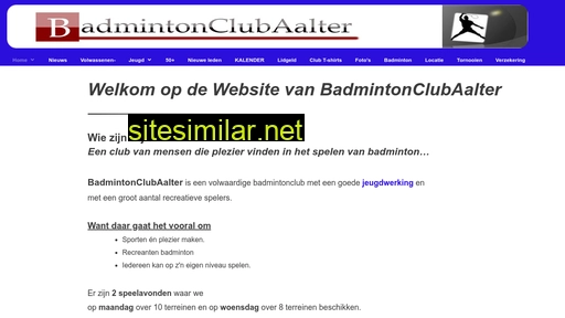 Badmintonclubaalter similar sites