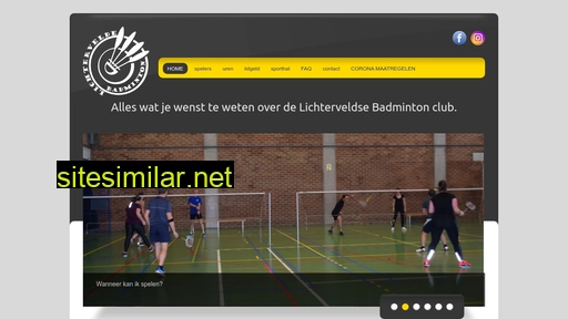 badmintonlichtervelde.be alternative sites