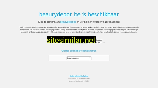 beautydepot.be alternative sites