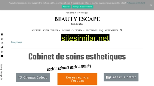 beautyescape.be alternative sites