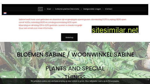 bloemensabine.be alternative sites