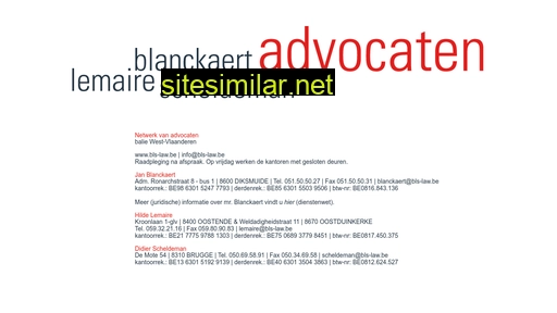 bls-law.be alternative sites
