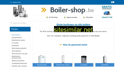 boiler-shop.be alternative sites