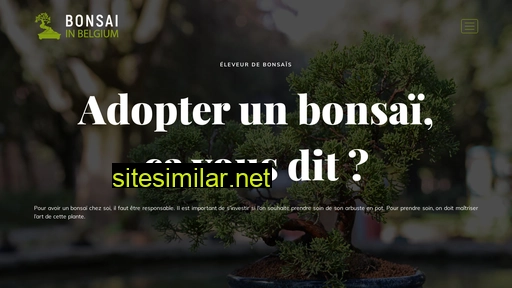 bonsai-in-belgium.be alternative sites